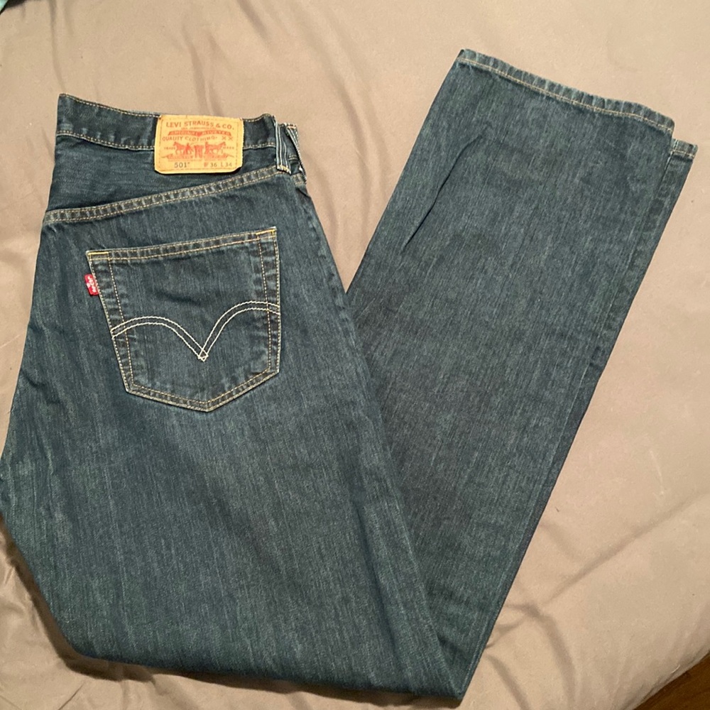Levi’s 501 Button Fly Straight Fit Jeans